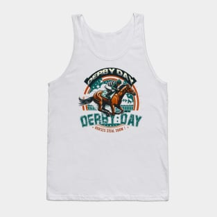 funny derby day horse racing steal show Tank Top